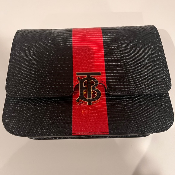 Burberry Embossed Leather Crossbody - Picture 8 of 16